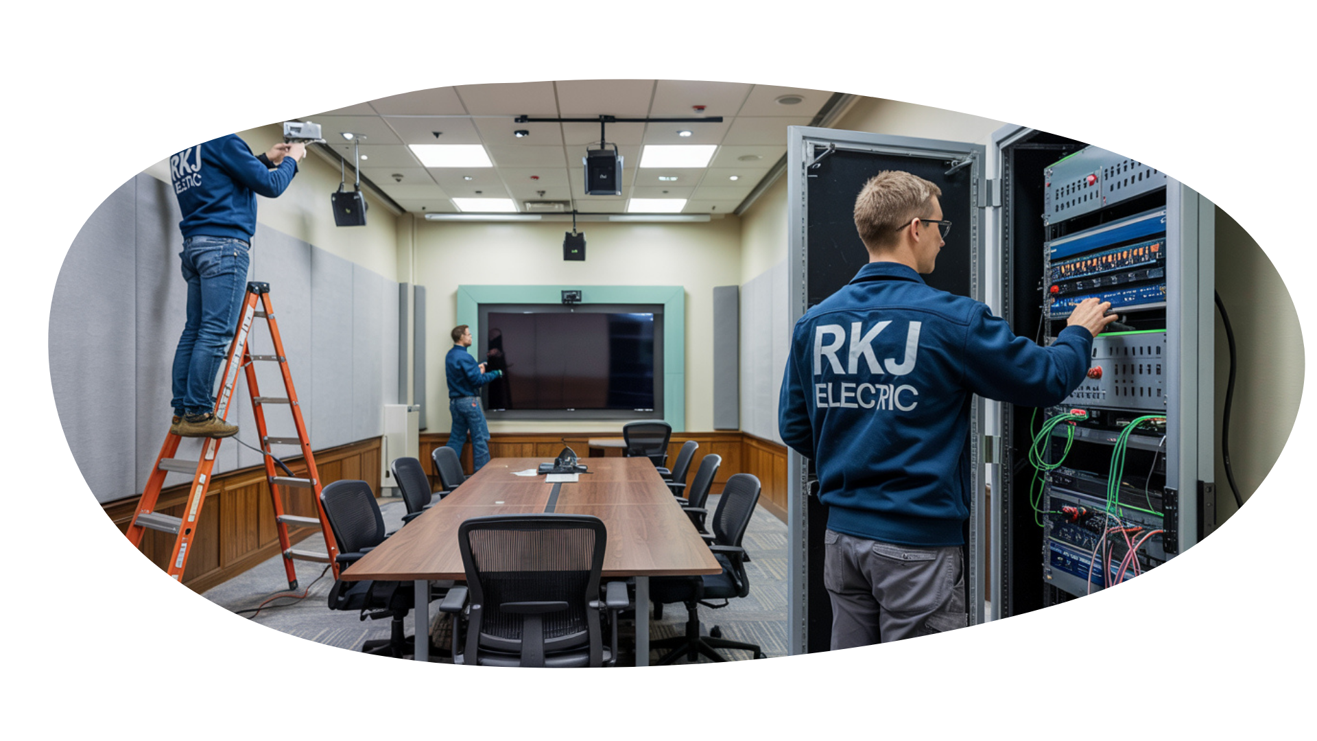 Large-scale smart AV, lighting, acoustic, and solar installations by RKJ Electric in 2020